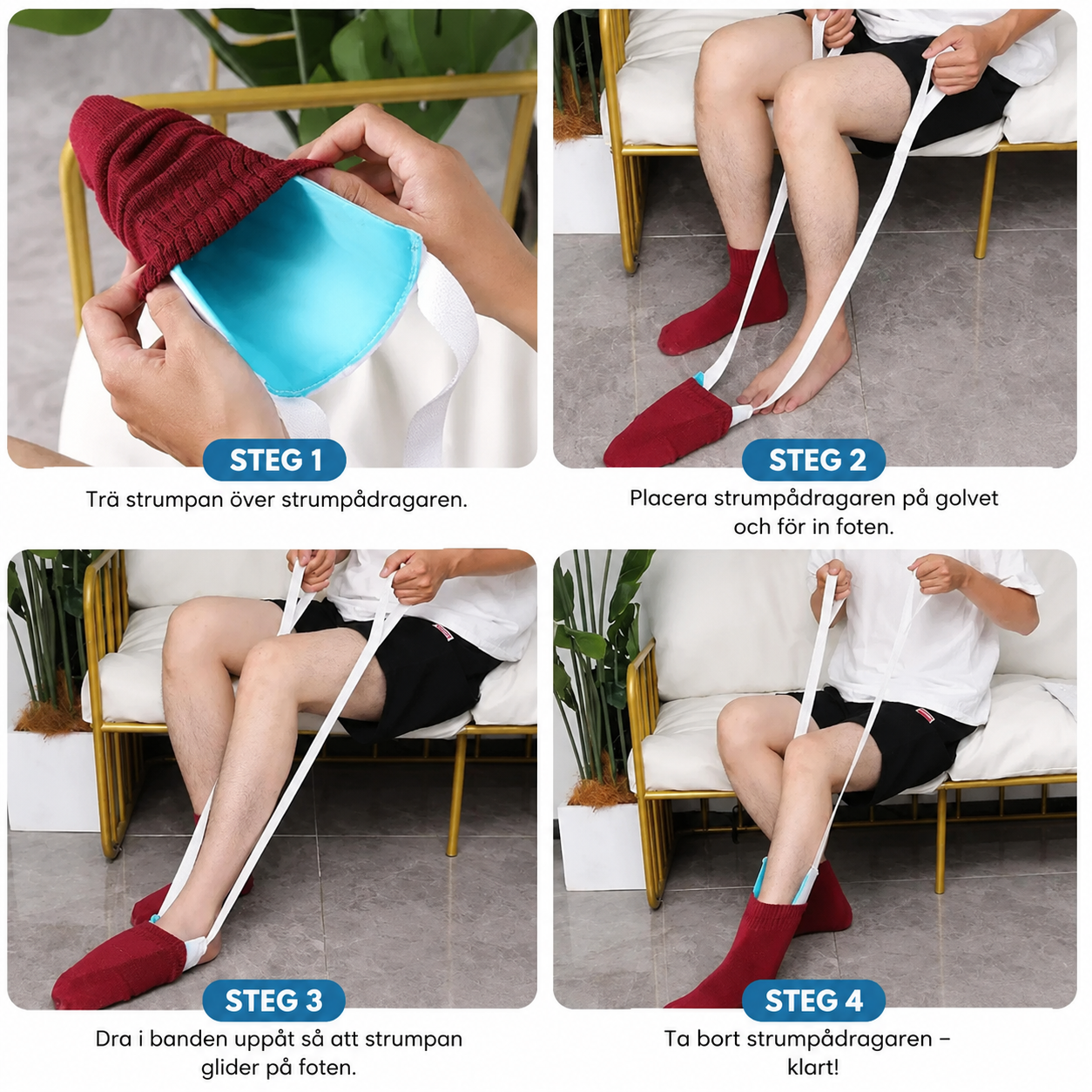 RelivoWear EasySock™ – Ta på strumporna utan att böja dig